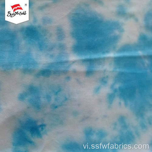 Mềm mại thoải mái Jersey Đan Rayon Tie Dye Vải